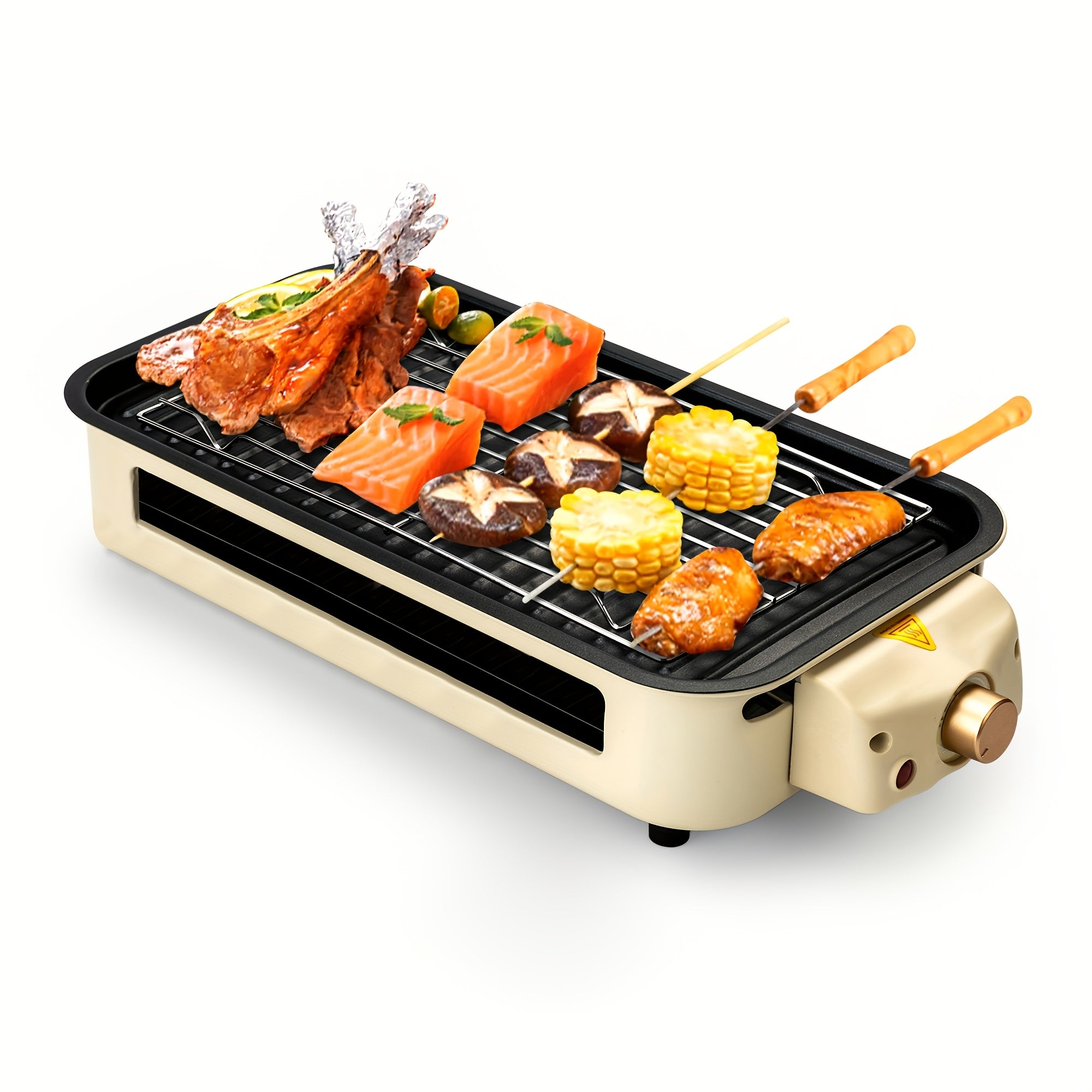 GrillPro 2-in-1 Electric Grill & Frying Pan – Non-Stick, 1500W, Indoor & Outdoor