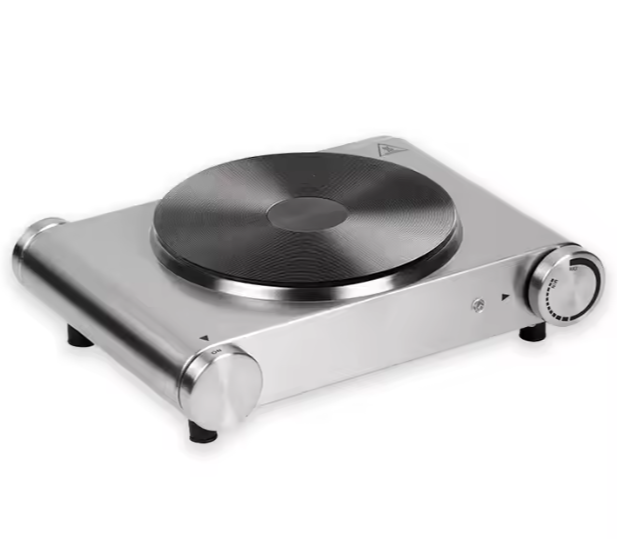 Cusimax 1500W Electric Hot Plate – Stainless Steel, Adjustable Temperature