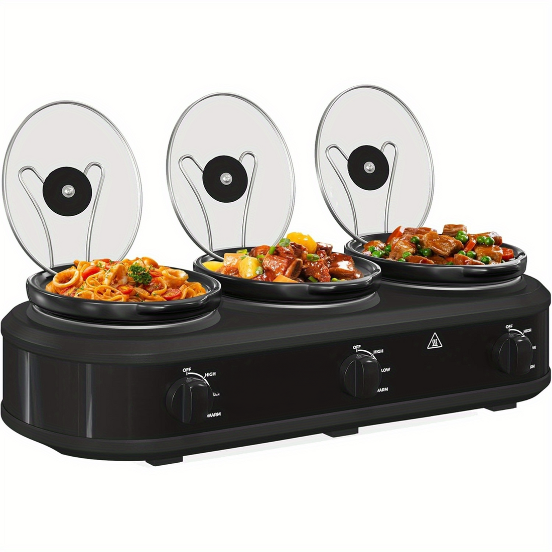 ROYALCRAFT Triple Slow Cooker Buffet
