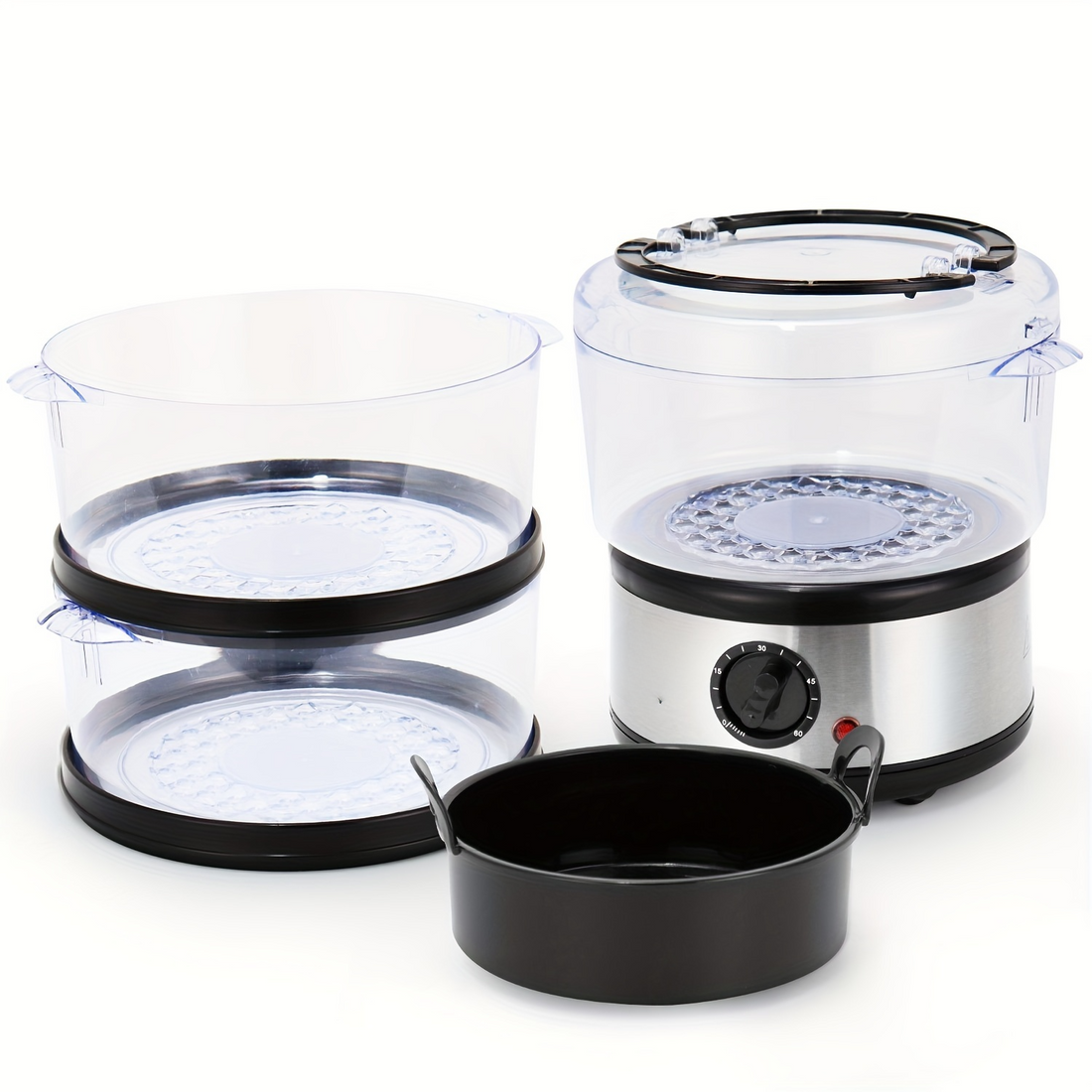 SUPERLEX 3-Tier Electric Food Steamer – 500W, Healthy and Efficient Cooking