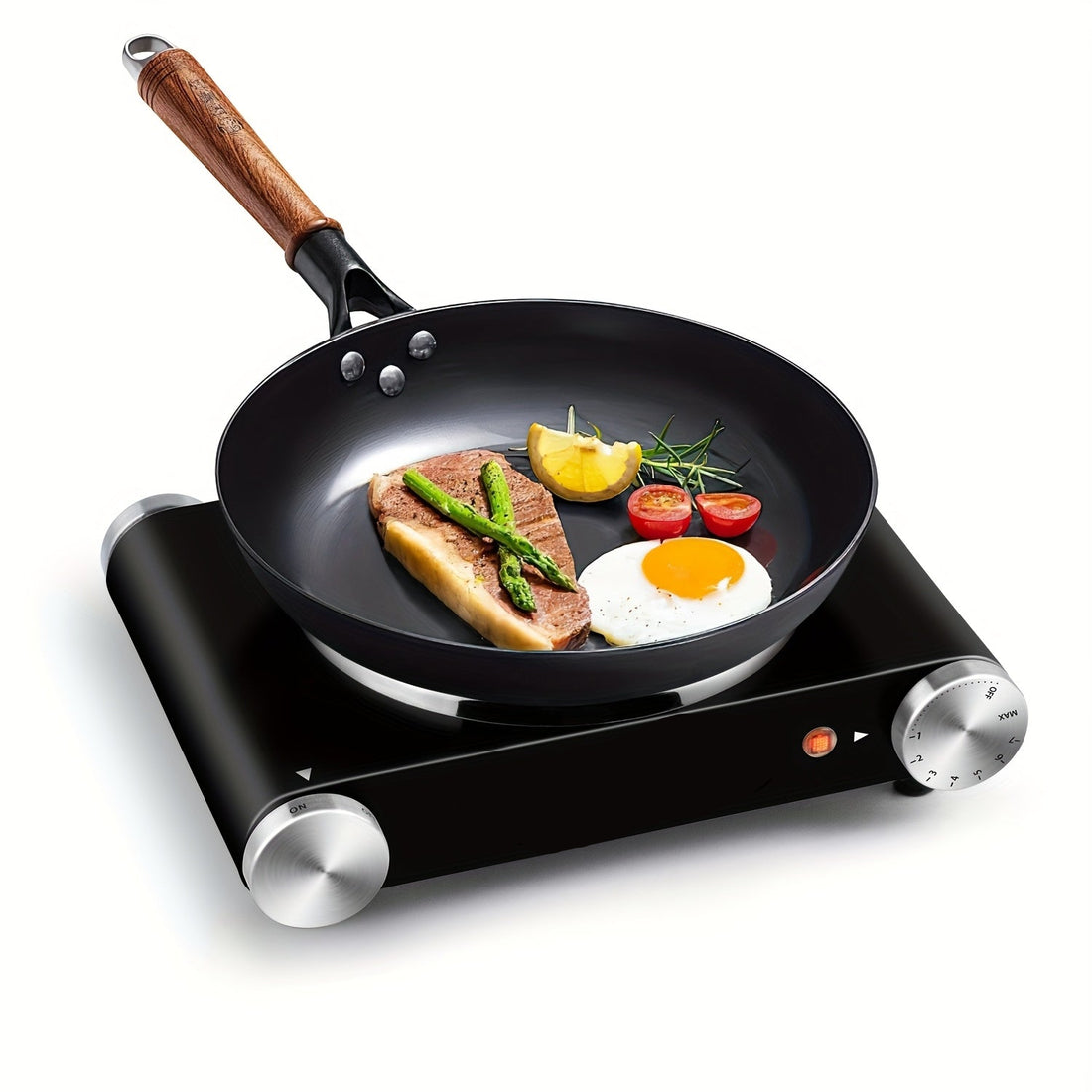 Cusimax 1500W Electric Hot Plate – Stainless Steel, Adjustable Temperature