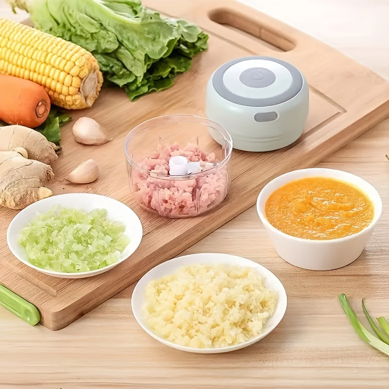 COP ROSE USB Rechargeable Mini Kitchen Garlic Press &amp; Meat Grinder
