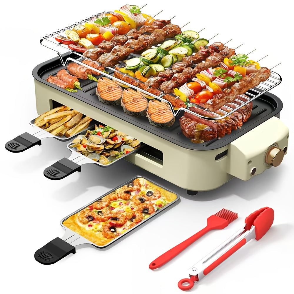 GrillPro 2-in-1 Electric Grill &amp; Frying Pan – Non-Stick, 1500W, Indoor &amp; Outdoor