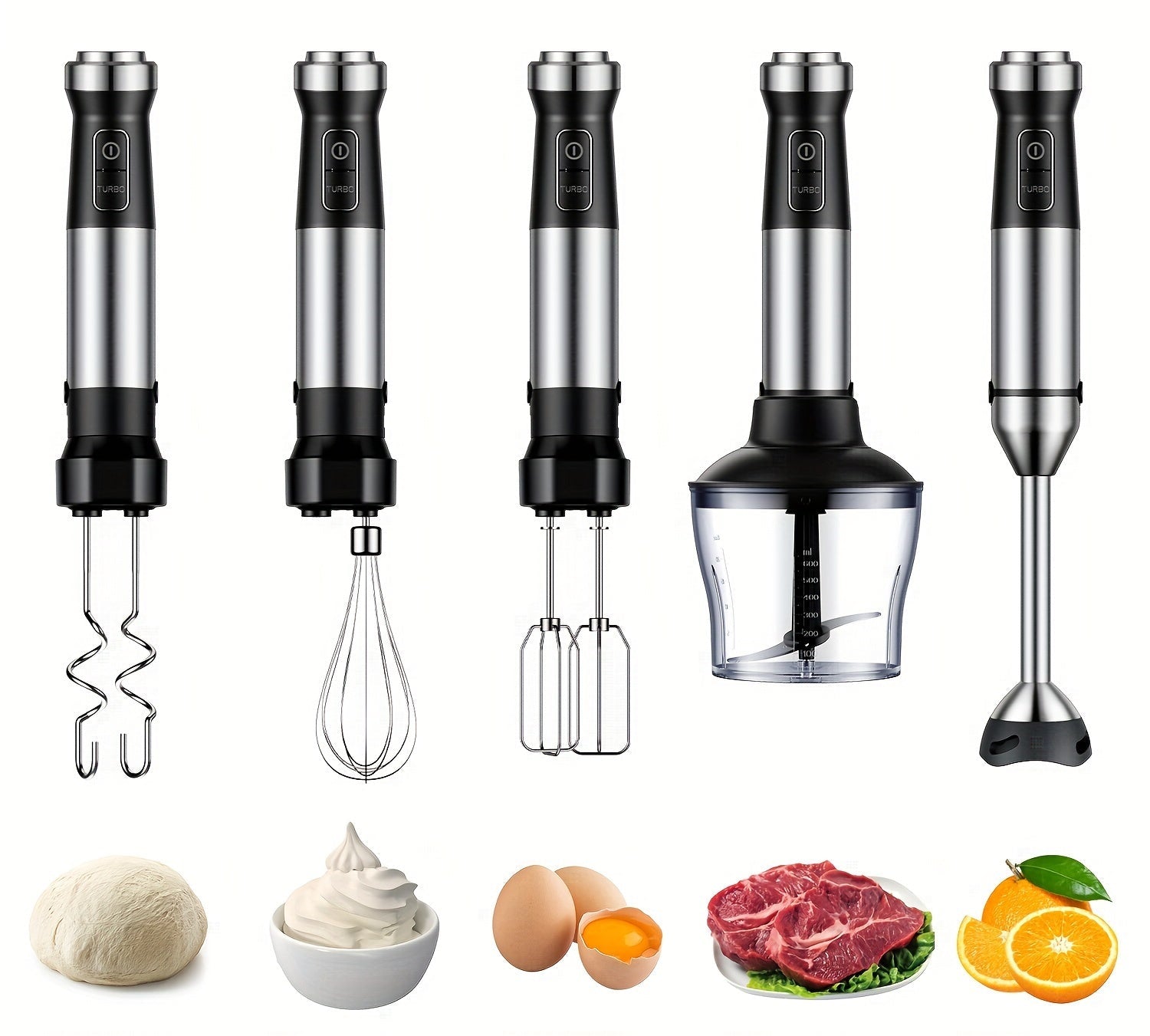 GDOR 6-in-1 Immersion Blender – 1000W, 20 Speeds, Turbo Mode